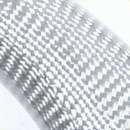 Halb perforiertes Leder LED-Lenkrad aus Kohle faser für Mercedes Benz E Klasse - Silber